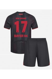 Bayer Leverkusen Eliesse Ben Seghir #17 Babyklær Hjemme Fotballdrakt til barn 2025-26 Korte ermer (+ Korte bukser)